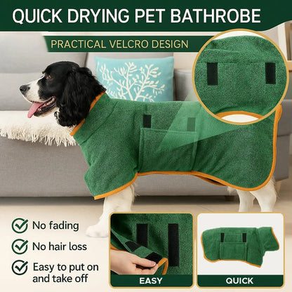 🐶🐾Super Absorbent Quick-drying Pet Dog Bathrobe