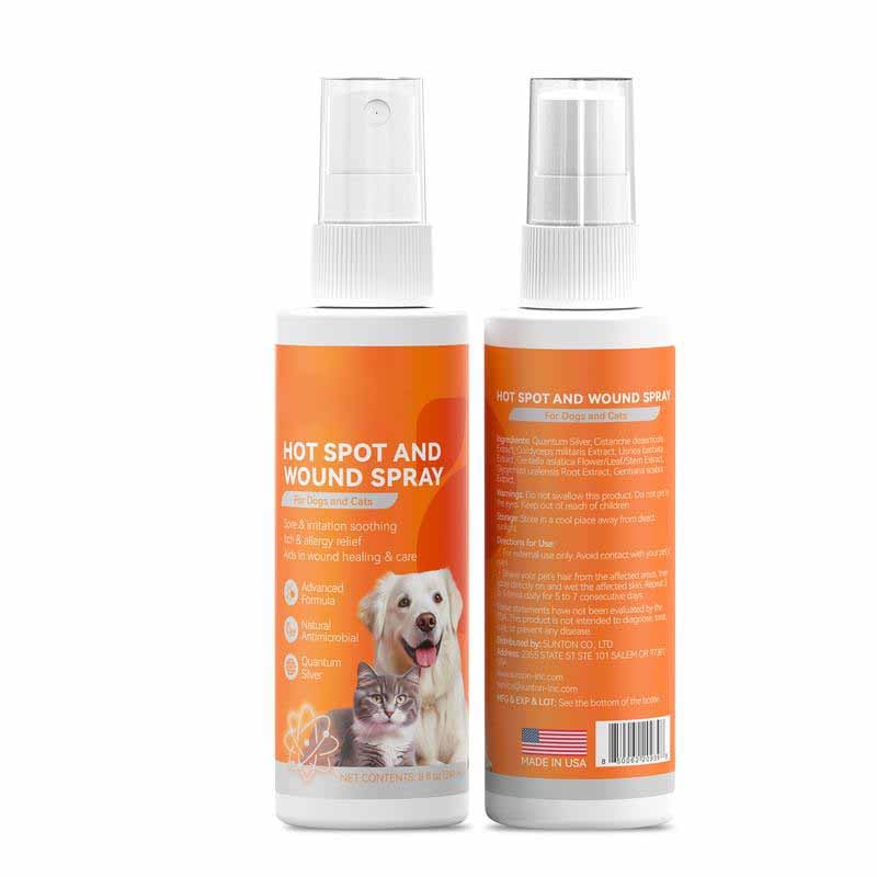 Itch Relief Spray –Vet Recommended Skin Soothing Quantum Silver Spray for Dogs & Cats