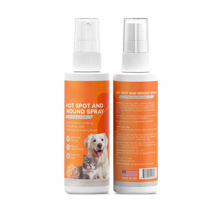 Itch Relief Spray –Vet Recommended Skin Soothing Quantum Silver Spray for Dogs & Cats