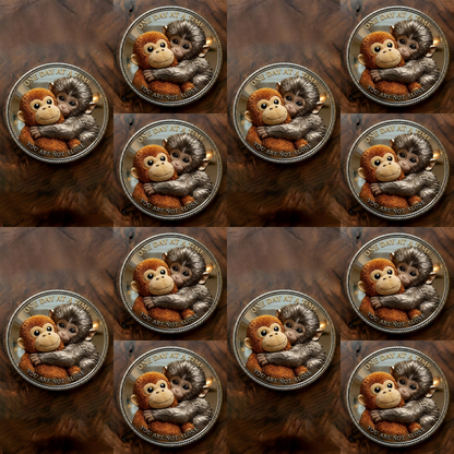 🏆Last Day 60% OFF-🪙 Emotional Support Monkey Coin🐒（副本）