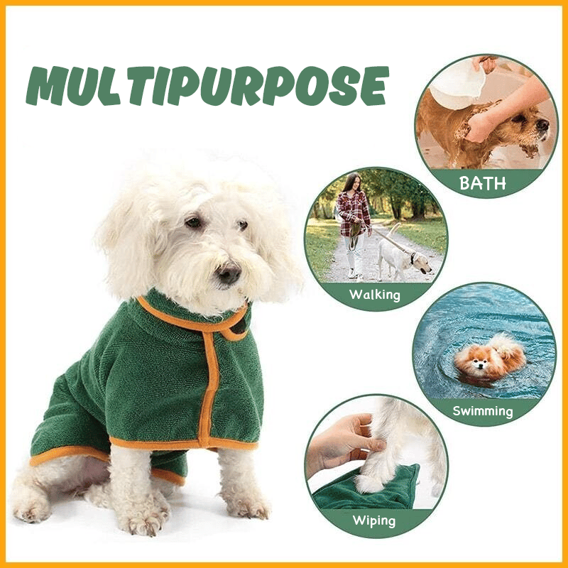 🐶🐾Super Absorbent Quick-drying Pet Dog Bathrobe