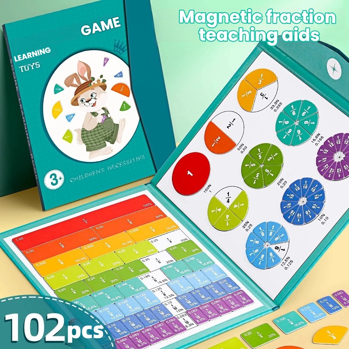 🔥Last Day 49% OFF-⭐STEM Magnetic Math Master Set - 102 pcs!