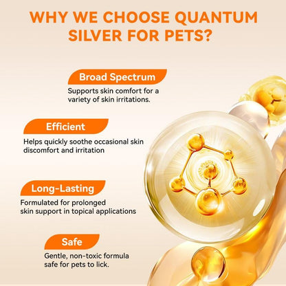 Itch Relief Spray –Vet Recommended Skin Soothing Quantum Silver Spray for Dogs & Cats