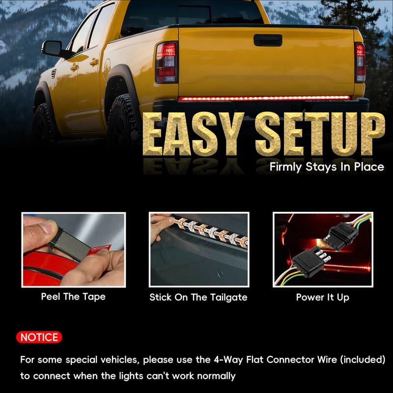 🔥Last Day 49% OFF-✨60-Inch LED Tailgate Light Bar Strip