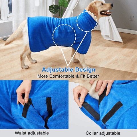 🐶🐾Super Absorbent Quick-drying Pet Dog Bathrobe