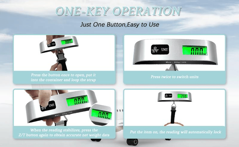 🔥Portable Digital Luggage Scale Accurate Weighing🧳⚖️