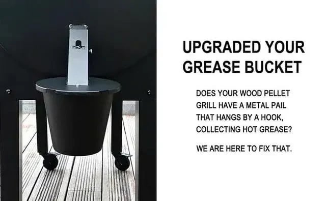 ✨Grease Bucket with Lid & Silicone Liner