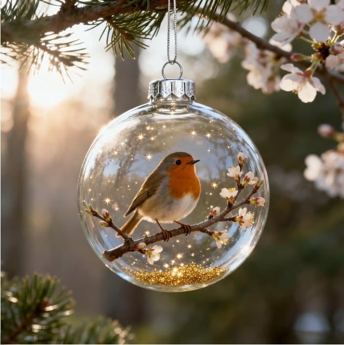 2026 3D Stereoscopic Wildlife Wonders Collection Crystal Ornament