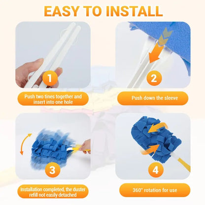 ✨ A Washable 360° Duster Kit That Traps Dust—No Cloud