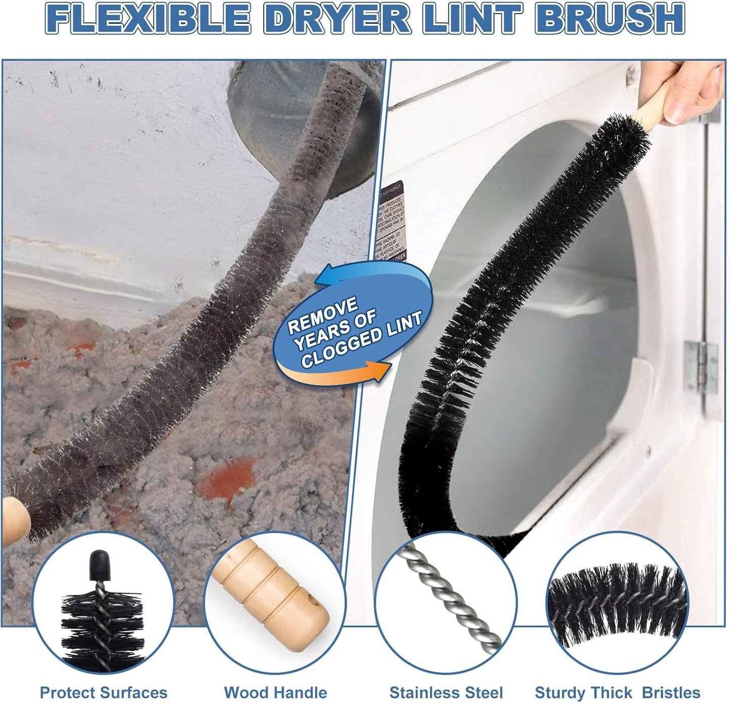 📢💥Last Day Promotion 49% OFF -⚡Dryer Vent Cleaner Kit