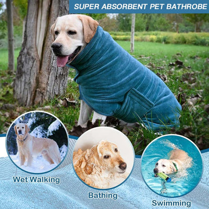 🐶🐾Super Absorbent Quick-drying Pet Dog Bathrobe