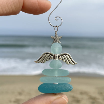 🔥Last Day 49% OFF -🌊Handmade Sea Glass Christmas Ornament